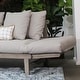 preview thumbnail 33 of 48, Cambridge Casual West Lake Convertible Wood Outdoor Sofa Daybed
