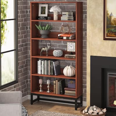Tall Bookcase Bookshelf, 5-Tier 71 Inch Large Bookcases Organizer