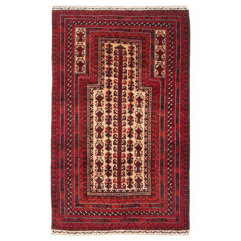 Teimani Tan Rug 2'9" x 4'9" - 2'9 x 4'9 - Tan - 2'9 x 4'9