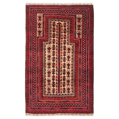 Teimani Tan Rug 2'9" x 4'9" - 2'9 x 4'9