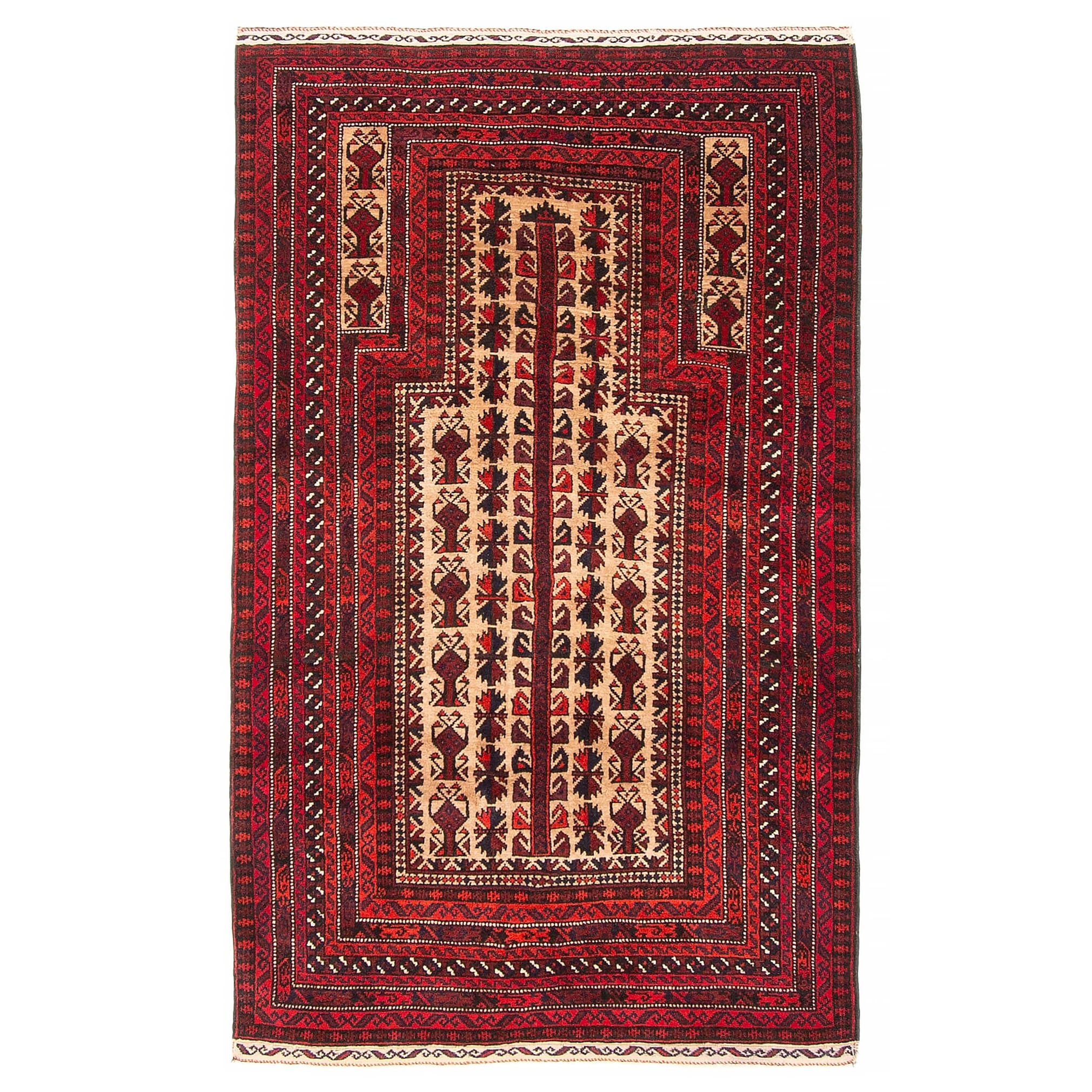 Teimani Tan Rug 2'9" x 4'9" - 2'9 x 4'9