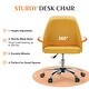 preview thumbnail 30 of 46, Armless Fabric Home Office Desk Chairs, Adjustable Height Swivel Task Vanity Chair, Task Chairs with Swivel Wheels - N/A