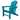 Leisure Classics UV Protected Indoor Outdoor Adirondack Patio Chair, Turquoise - 34