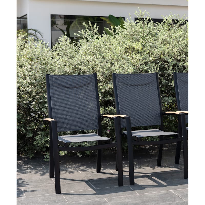 Amazonia Secthue Aluminum Outdoor Patio Dining Chairs - 2pc