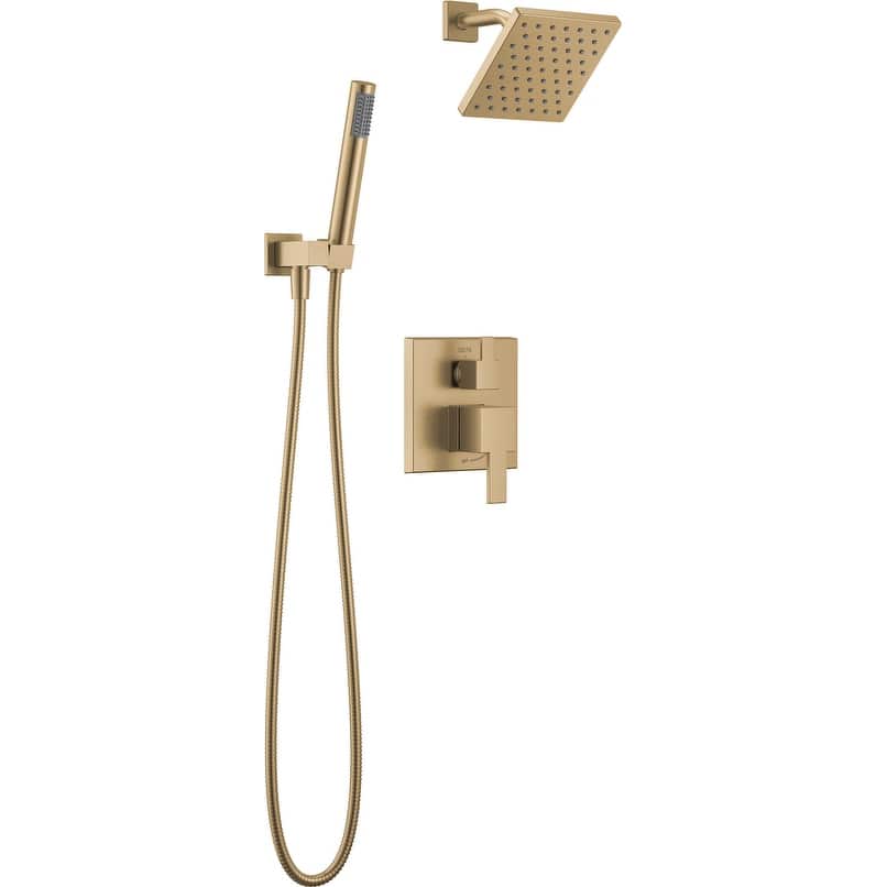Delta T342703 Modern Square Non Shared Shower System with Shower Head,