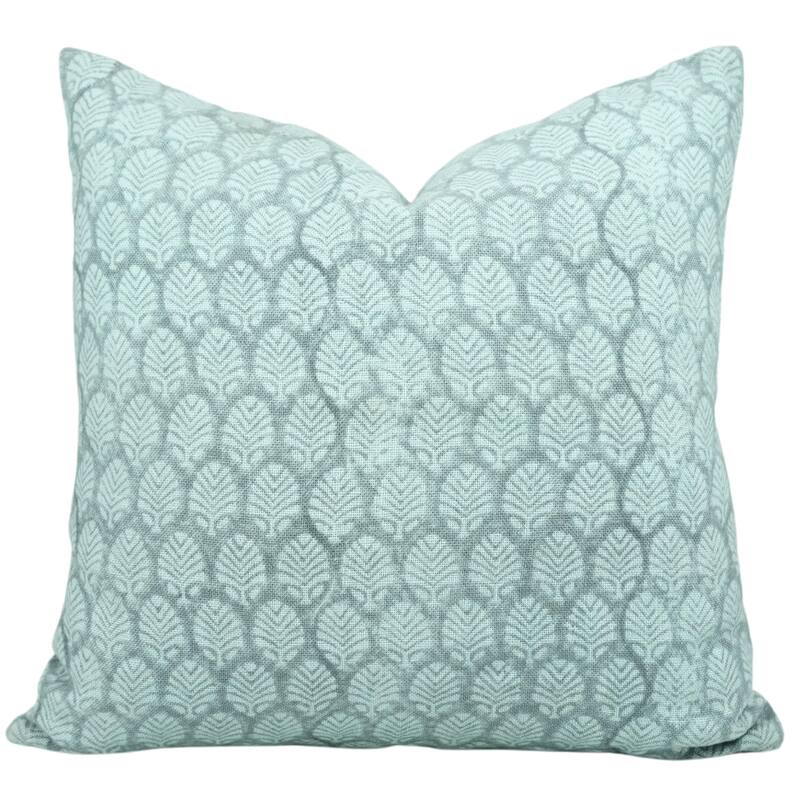 Linen Indoor and Outdoor Pillow Cover - Sanganeri Jaal