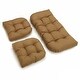 preview thumbnail 4 of 10, Blazing Needles All-weather 3-piece Bench Cushion Set