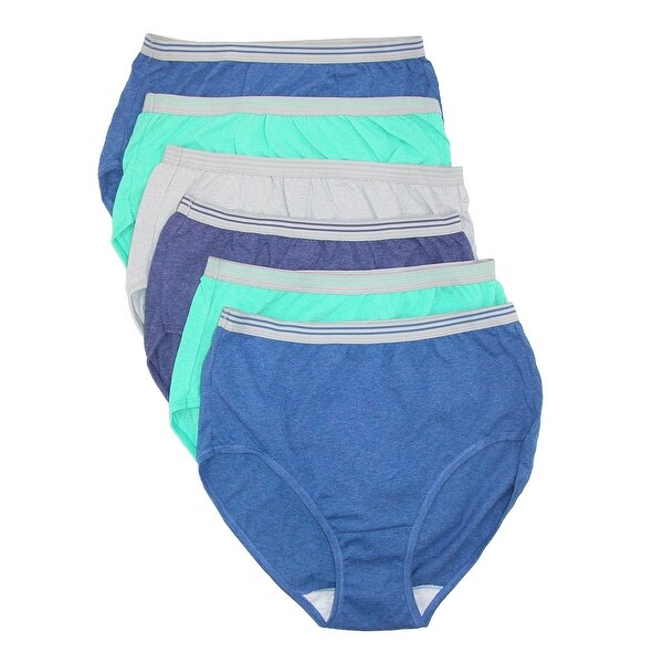 Shop Fruit of the Loom Women's Bright Heather Brief Underwear (6 Pack) - Free Shipping On Orders ...