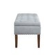preview thumbnail 20 of 27, Tufted Bench with Storage, Solid Wooden Frame, 48"L X 18"W X 18.5"H