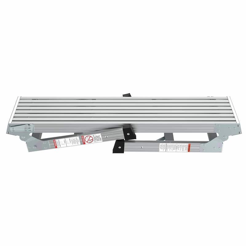 40"Aluminum Work Platform Bench, Portable Folding Ladder