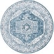 preview thumbnail 30 of 33, SAFAVIEH Layla Ramzia Shabby Chic Farmhouse Rug 6'7" Round - Ivory Grey/Blue - Round