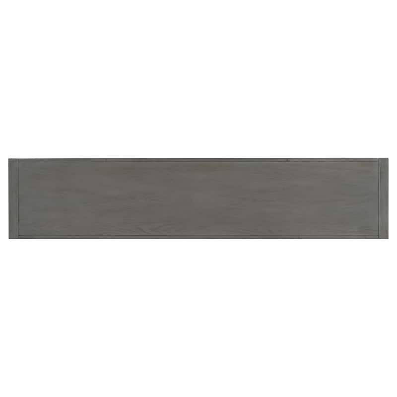 Mirod Stylish TV Stand with Ample Storage,Classic Design with Three Drawers and Spacious Surface,Minimalist Metal Handles