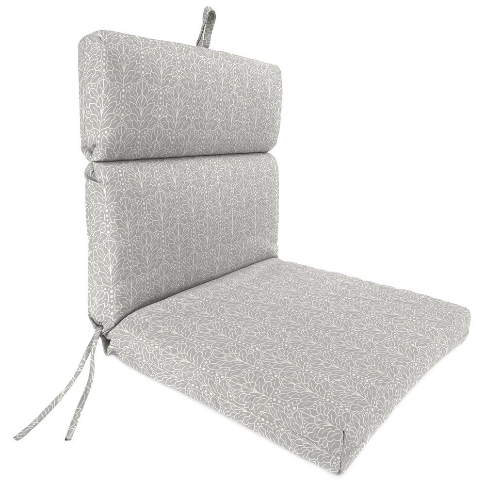 22" x 44" Outdoor Chair Cushion with Ties and Loop - 44'' L x 22'' W x 4'' H
