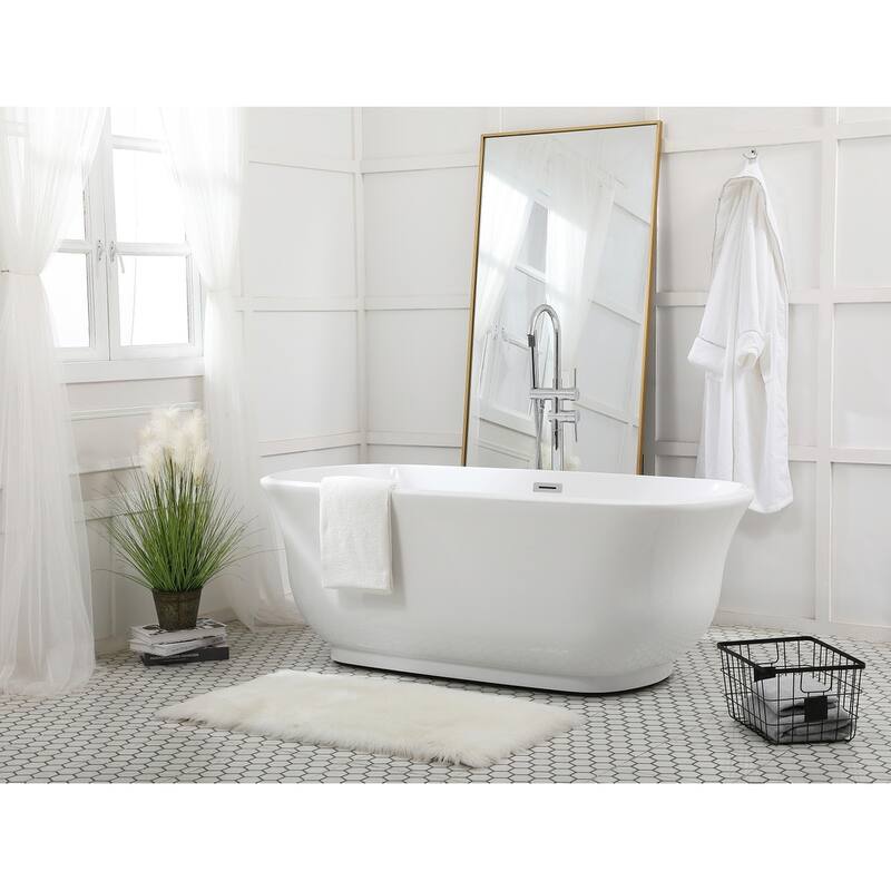 Cameron Soaking Bathtub in Glossy White