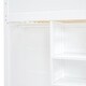 preview thumbnail 7 of 18, Multi-Functional Design Twin Size Loft Bed with Built-In Desk, Wardrobes, Left-Side Storage, 4 Drawers and 4 Shelves, White