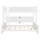 preview thumbnail 31 of 48, Twin XL / Full XL over Queen Bunk Bed with Open Cabinets and Charging Station, Storage Kids Bed Frame with Ladder