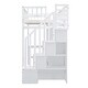 preview thumbnail 11 of 16, Multifunctional Design Loft Bed with Bookshelf, Drawers, Desk and Wardrobe, Twin size, White