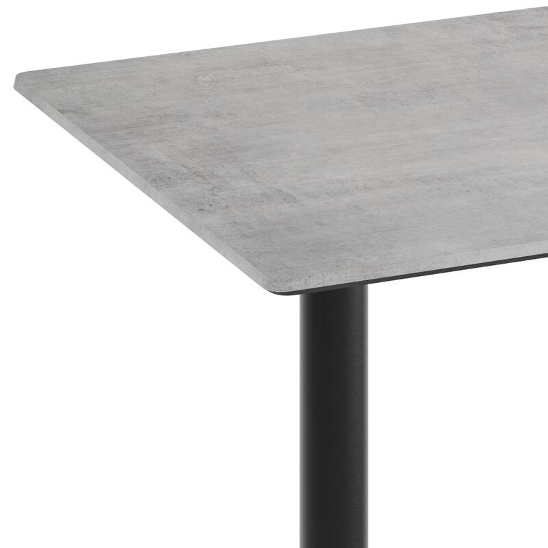 Commercial HPL Tabletop with Bar Height Crisscross Base - 48"W x 30"D x 42"H