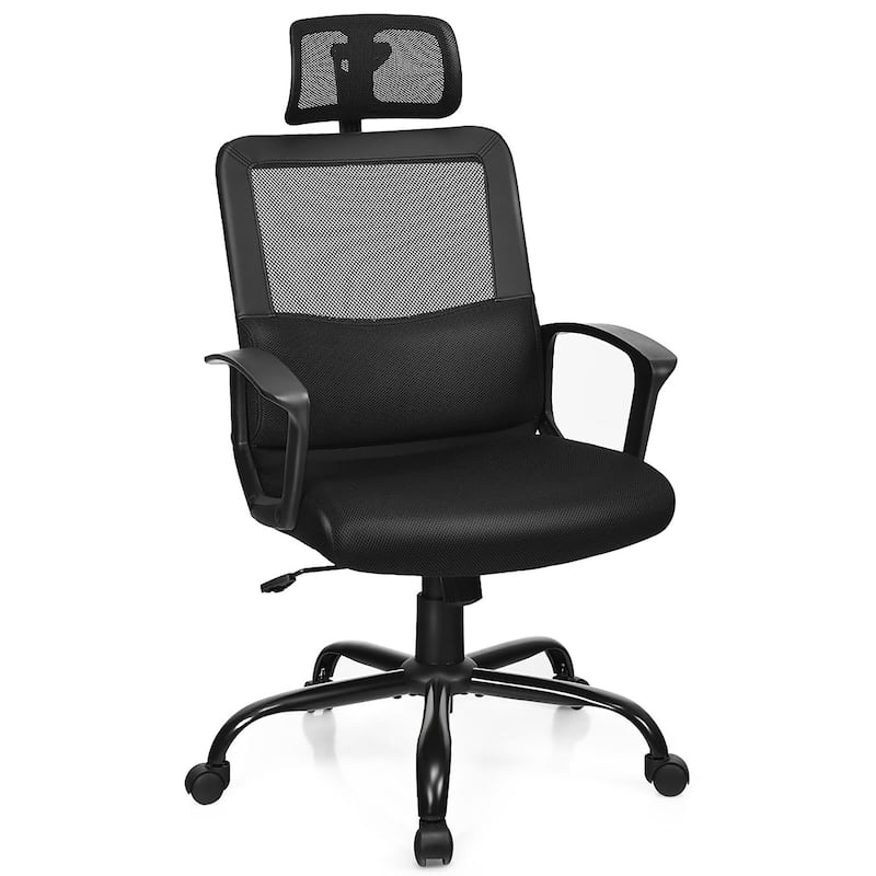 Mesh Office Chair High Back Office Chair Swivel Computer Task Chair - Black