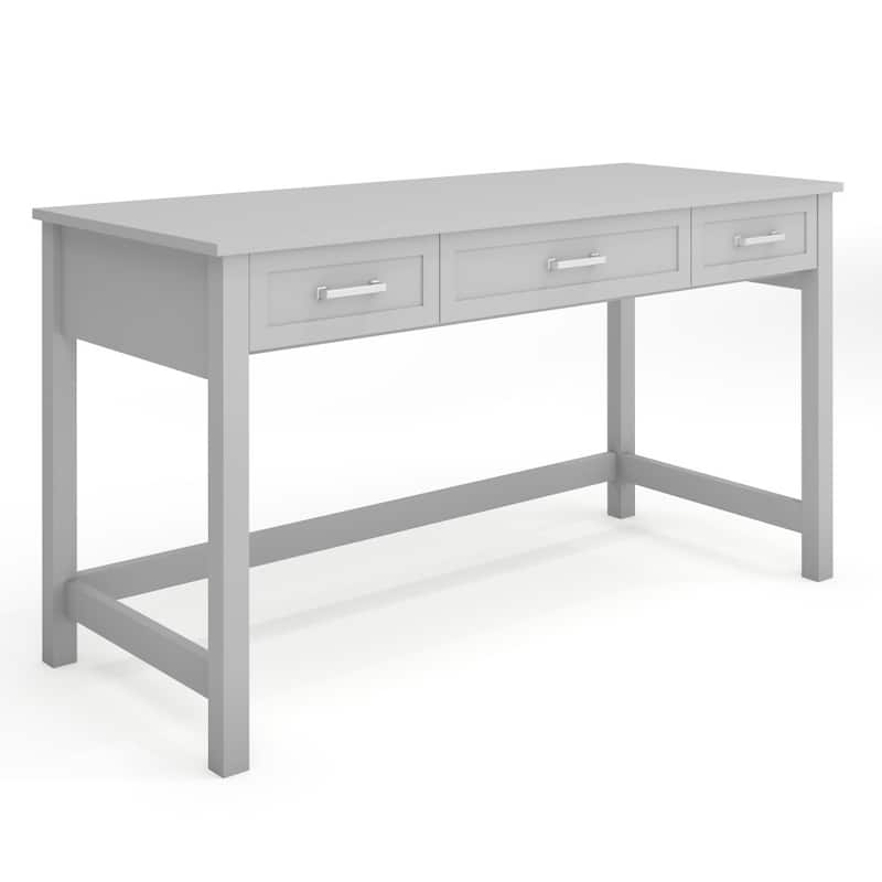 Martha Stewart Shaker Style Home Office Desk with 3 Drawers