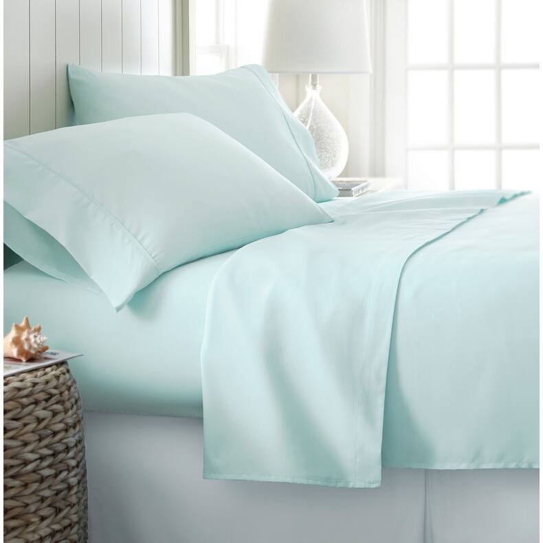 Becky Cameron Ultra-Soft Deep Pocket 4 Piece Bed Sheet Set - King - Mint