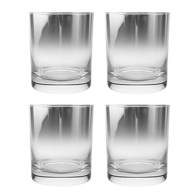 Glass Double Old Fashioned Tumblers- Smoked- 10 Oz.-Set of 4