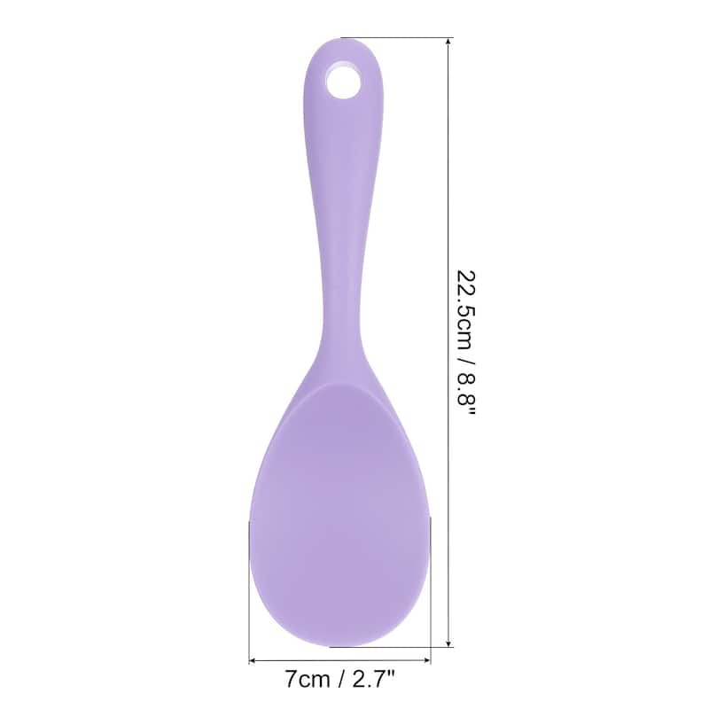 2 Pack Rice Spoon Silicone Rice Paddle Rice Spatula Rice Paddle - Purple