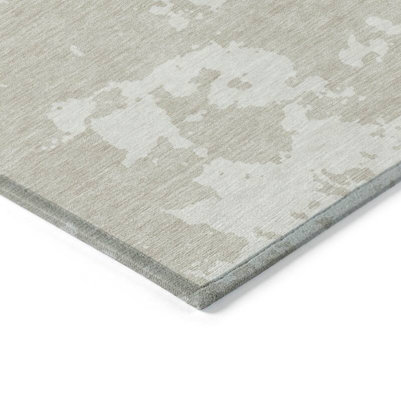HomeRoots Abstract Transitional Rectangle Outdoor Rug