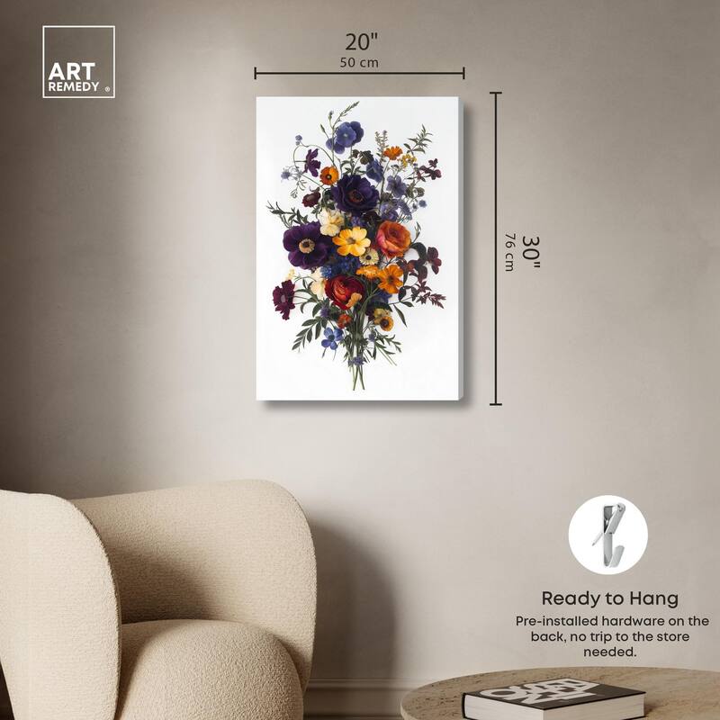 Regal Rose Riot III Canvas by Art Remedy, Gallery Wrapped