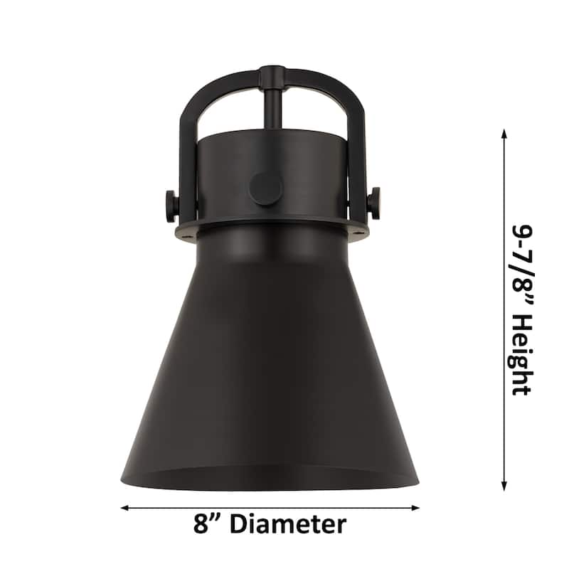 Innovations Lighting 410-1SS-12-8 Newton Cone Pendant Newton Cone 8"