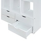 preview thumbnail 16 of 26, Wooden Loft Bed with Multi-Storage Desk, LED Light & Large Shelves