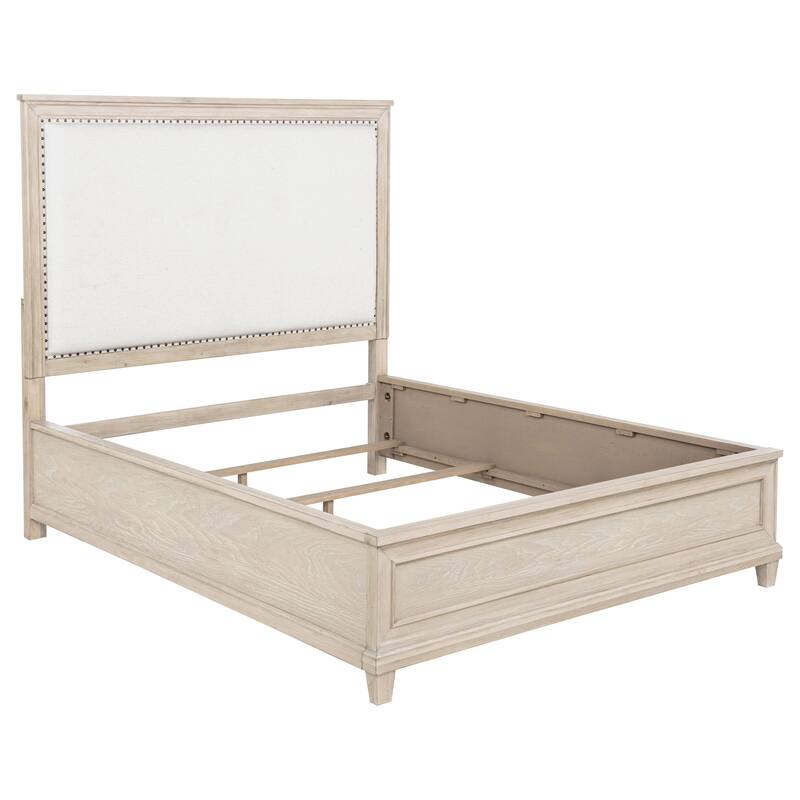 Pembroke 66-inch Panel Bed Washed Oak - Queen