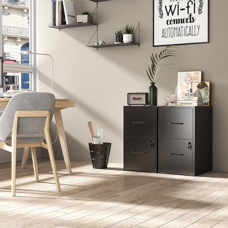 Metal File Cabinet with Drawer Heavy Duty Home Office Steel
