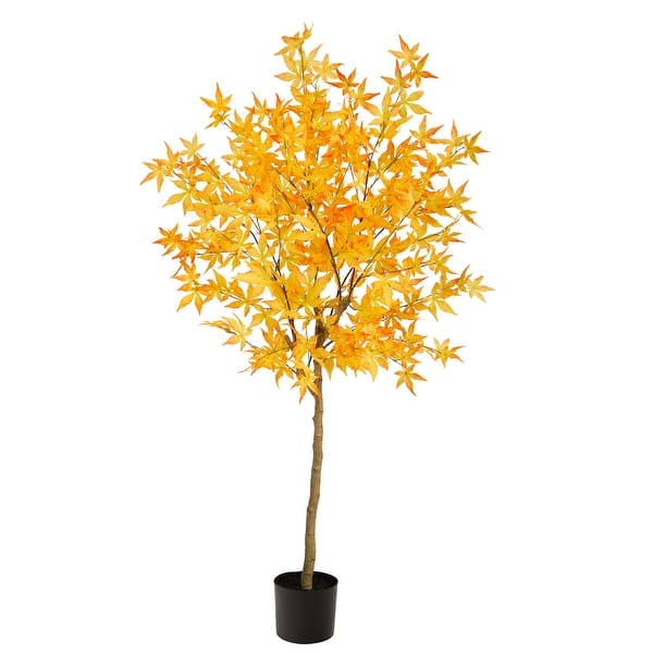 slide 2 of 4, 5' Autumn Maple Artificial Fall Tree