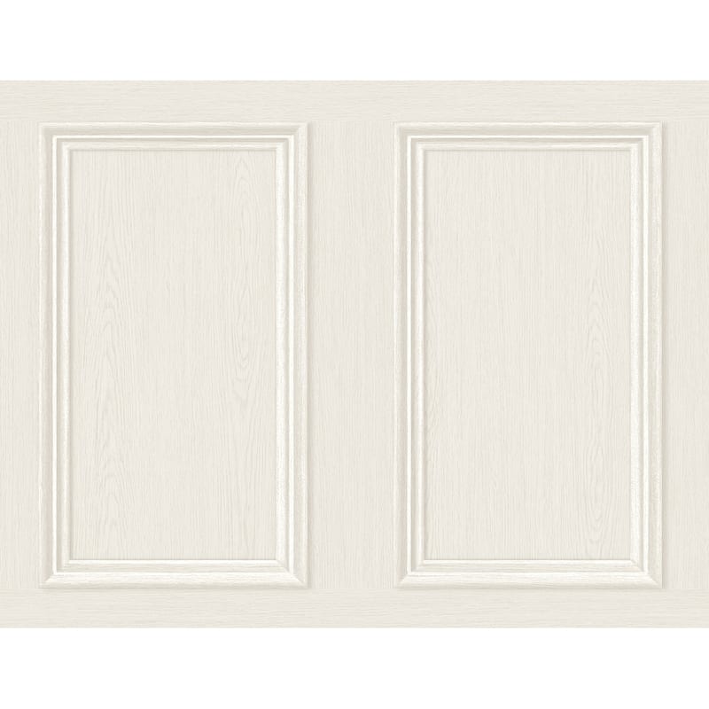 Stacy Garcia Home Faux Wood Panel Peel and Stick Wallpaper - 27 in. W x 18 ft. L - Dove