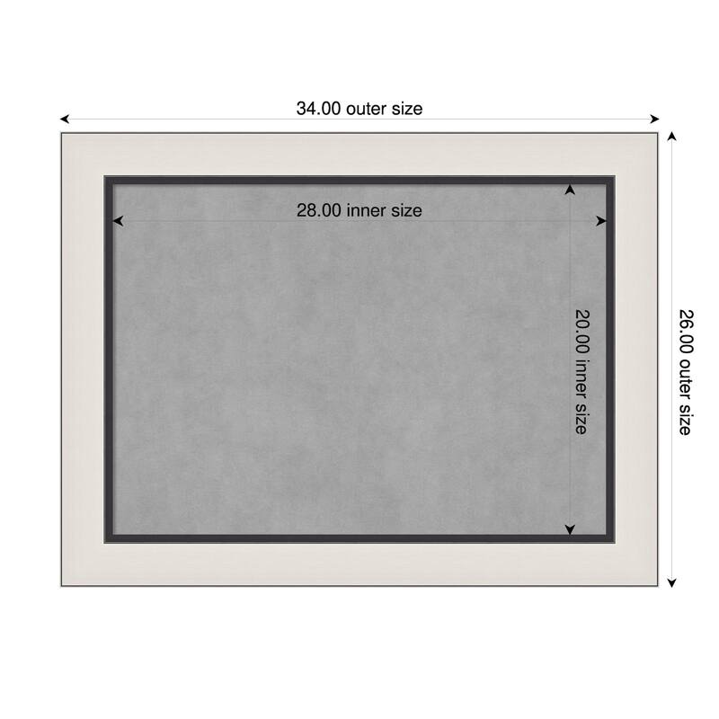 Amanti Art Ellie Brown Silver Framed - 34 x 26 in - Ellie Silver Black