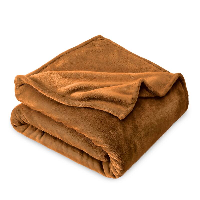 Bare Home Microplush Fleece Blanket - Ultra-Soft - Cozy Fuzzy Warm - Full - Queen - Sage