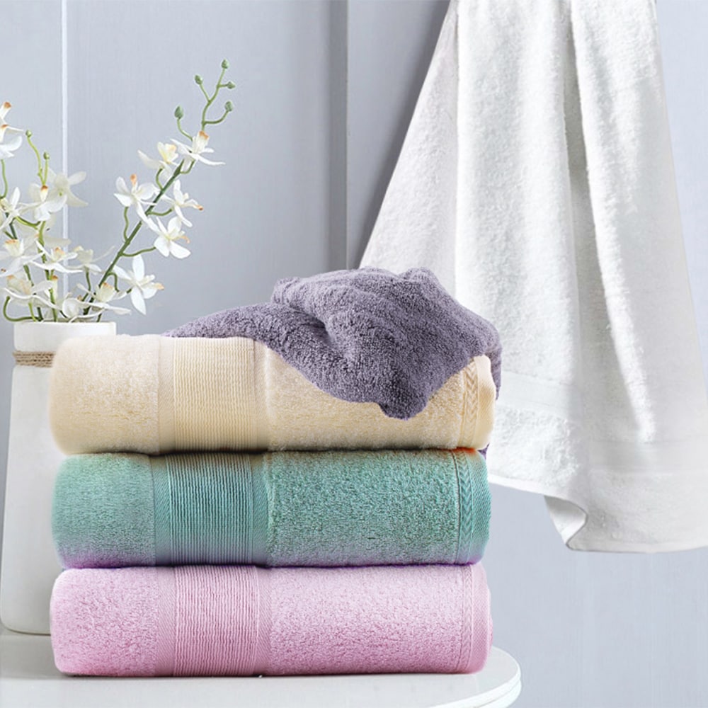2 Piece Luxury Bamboo Towels Bath Towel Set (27"x54")