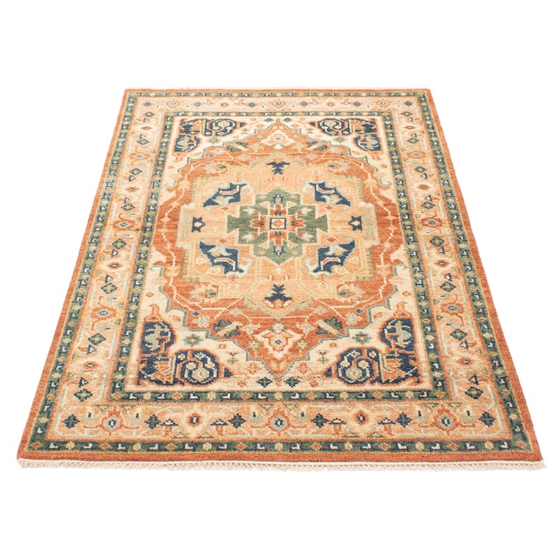ECARPETGALLERY Hand-knotted Jules Serapi Dark Copper Wool Rug - 5'5 x 8'0