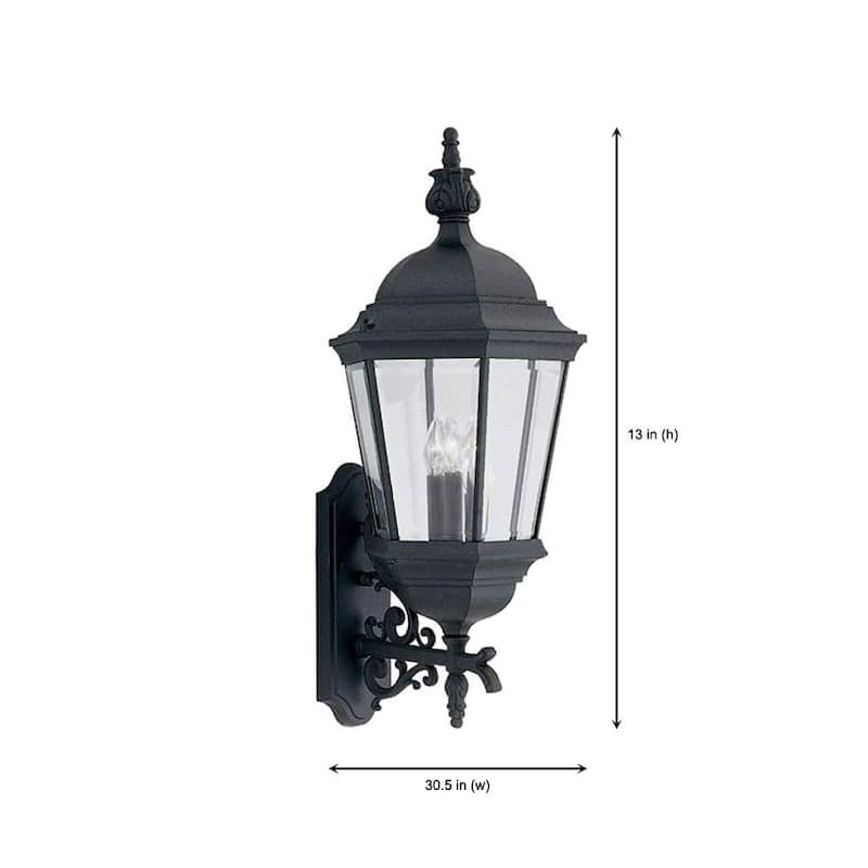 Designers Fountain 3 Light 13" Cast Aluminum Wall Lantern from the