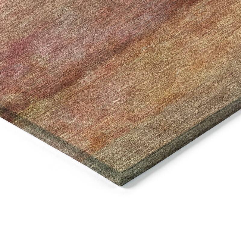 Machine Washable Indoor/ Outdoor Contemporary Ombre Chantille Rug