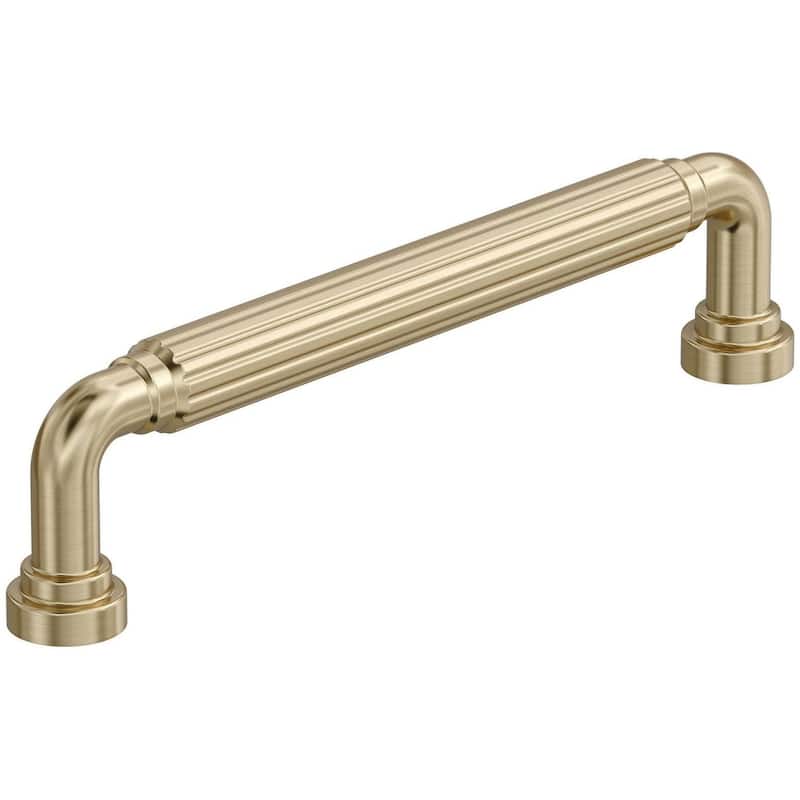 Amerock BP37703 Cowrie 5-1/16" Center to Center Fluted Handle Cabinet - Golden Champagne