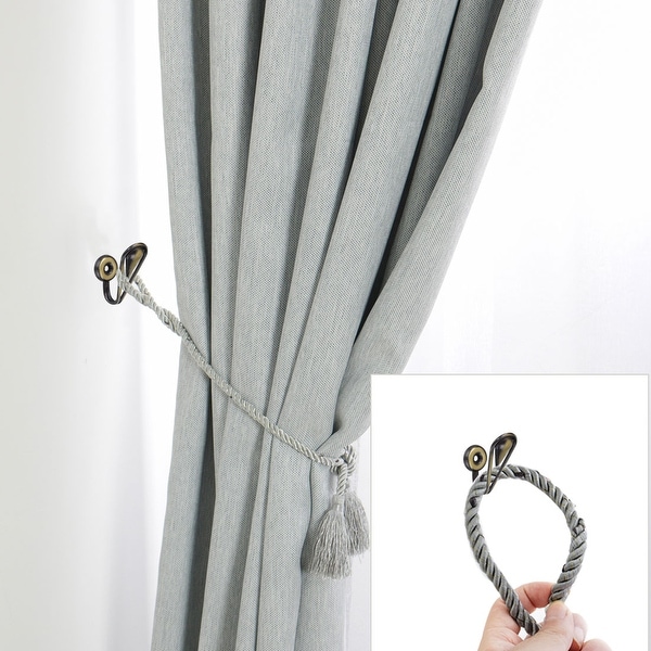 Set of 6 Modern Decorative Ball Metal Curtain Drapery Holdbacks 