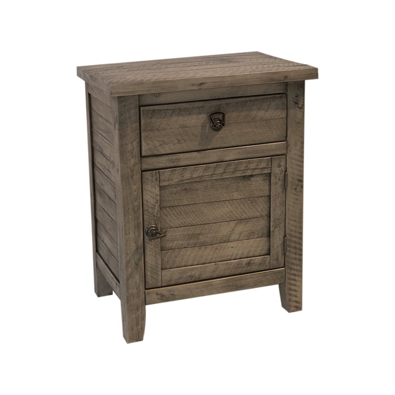 Montana Rustic Wood Nightstand