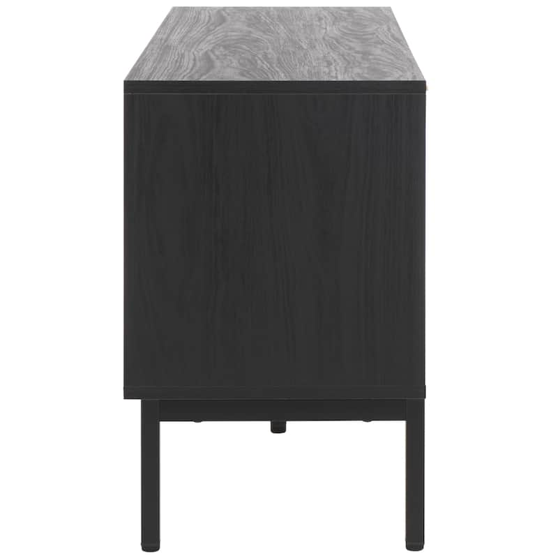 SAFAVIEH Lylia 4-Door Entertainment Media Stand (Fits up to 65" Flatscreen TV) - 60.8 in. x 17.7 in. x 24.6 in.