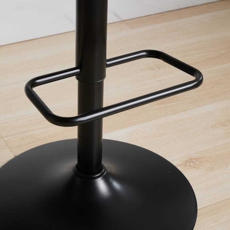 Mid Century Metal Frame Upholstered Bar Stool