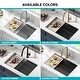 preview thumbnail 48 of 121, KRAUS Bellucci Workstation Undermount Granite Composite Kitchen Sink