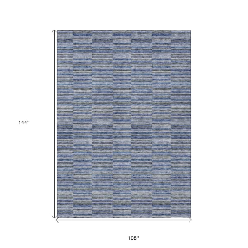 HomeRoots Striped Transitional Rectangle Outdoor Rug