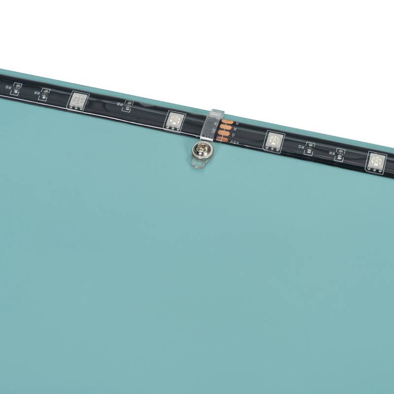 Full Size High Loft Bed, LED Loftbed Frame with Height Adjustable Desk, Wooden Storage Loft Bed with Wardrobe and Shelves