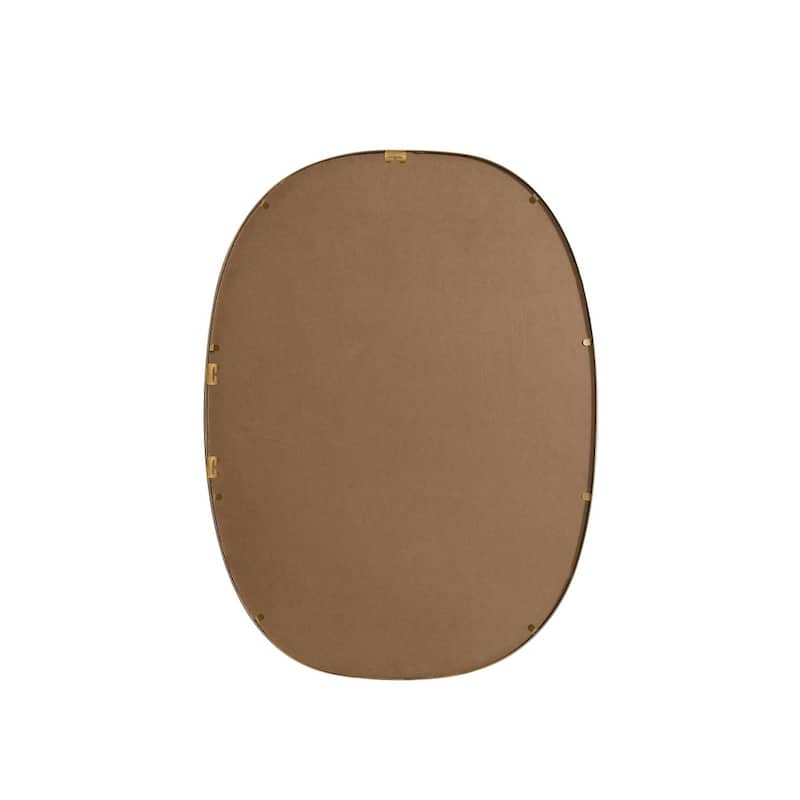 Indigo Home Metal Frame Oval Mirror 27x36 Inch